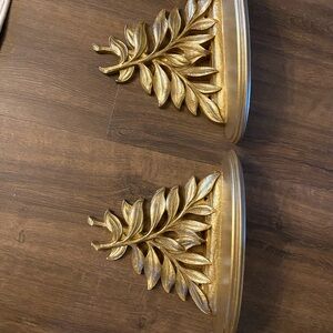 Gold Leaf Wall Sconces